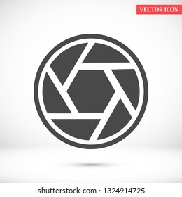 diaphragm vector icon 10 eps