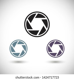 diaphragm vector icon 10 eps , Lorem ipsum Flat design