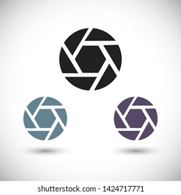 diaphragm vector icon 10 eps , Lorem ipsum Flat design