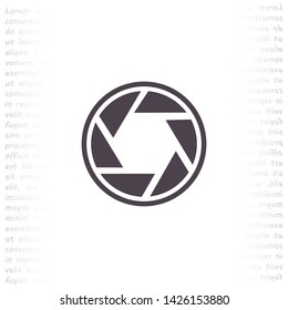 diaphragm vector icon 10 eps , Lorem ipsum Flat design