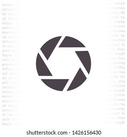 diaphragm vector icon 10 eps , Lorem ipsum Flat design