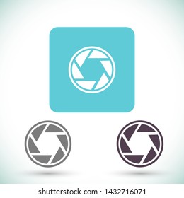 diaphragm vector icon 10 eps , Lorem ipsum Flat design