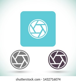 diaphragm vector icon 10 eps , Lorem ipsum Flat design