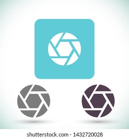 diaphragm vector icon 10 eps , Lorem ipsum Flat design