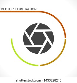 diaphragm vector icon 10 eps , Lorem ipsum Flat design