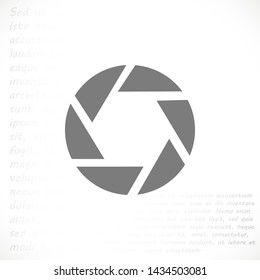 diaphragm vector icon 10 eps , Lorem ipsum Flat design