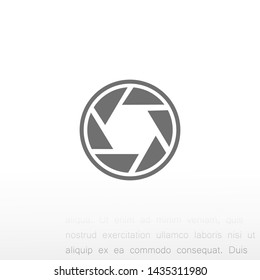 diaphragm vector icon 10 eps , Lorem ipsum Flat design