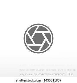 diaphragm vector icon 10 eps , Lorem ipsum Flat design