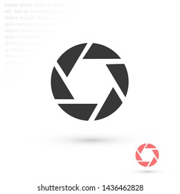 diaphragm vector icon 10 eps , Lorem ipsum Flat design