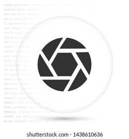 diaphragm vector icon 10 eps , Lorem ipsum Flat design