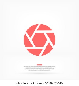 diaphragm vector icon 10 eps , Lorem ipsum Flat design