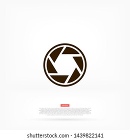 diaphragm vector icon 10 eps , Lorem ipsum Flat design