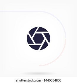 diaphragm vector icon 10 eps