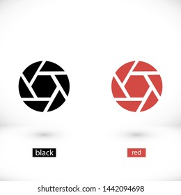 diaphragm vector icon 10 eps , Lorem ipsum Flat design