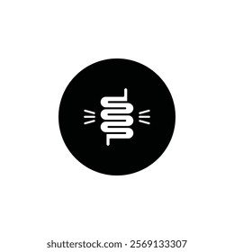 Diarrhea icon Vector flat thin line illustration