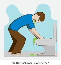 diarrhea symptoms vector illustration for element design