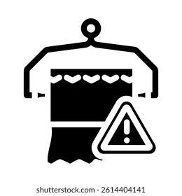 diarrhea warning glyph icon vector. diarrhea warning sign. isolated symbol illustration