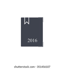 diary for 2016 vector illustration