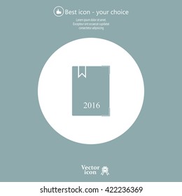 diary for 2016 vector illustration