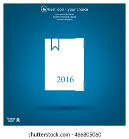 diary for 2016 vector illustration