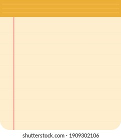 Diary Book, illustration, vector on a white background.