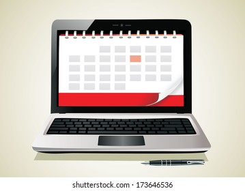 A diary book on a laptop screen.