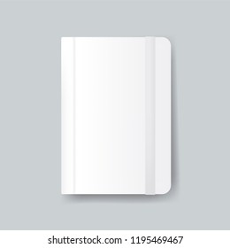 Diary cover design mockup vector