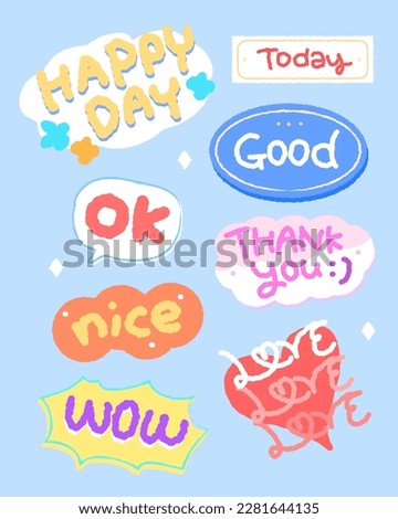 Diary decoration sentimental sticker set
