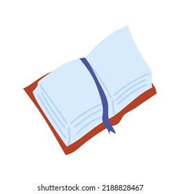 A diary or a doodle-style book. Cozy autumn. Flat vector illustration