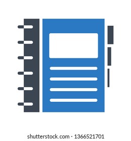 diary glyph double color