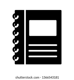 diary glyph icon