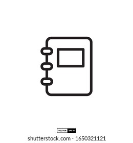 diary icon, design inspiration vector template for interface and any purpose