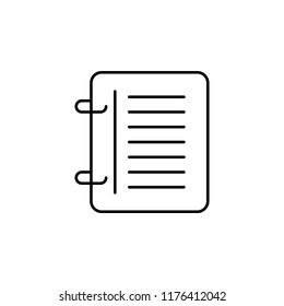 a diary icon. Element of school icon for mobile concept and web apps. Thin line a diary icon can be used for web and mobile