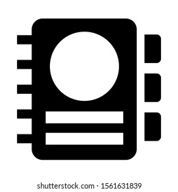 diary icon isolated sign symbol vector illustration - high quality black style vector icons
