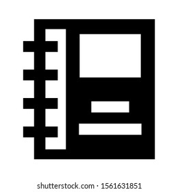 diary icon isolated sign symbol vector illustration - high quality black style vector icons
