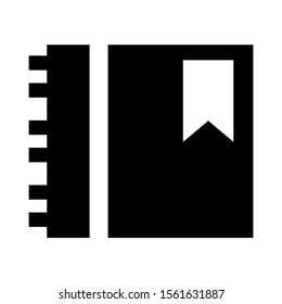 diary icon isolated sign symbol vector illustration - high quality black style vector icons
