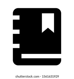 diary icon isolated sign symbol vector illustration - high quality black style vector icons
