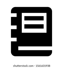 diary icon isolated sign symbol vector illustration - high quality black style vector icons
