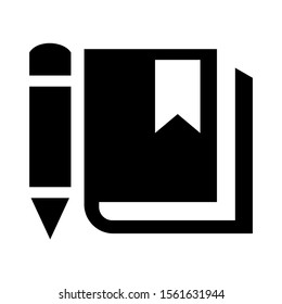 diary icon isolated sign symbol vector illustration - high quality black style vector icons
