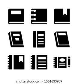 diary icon isolated sign symbol vector illustration - Collection of high quality black style vector icons

