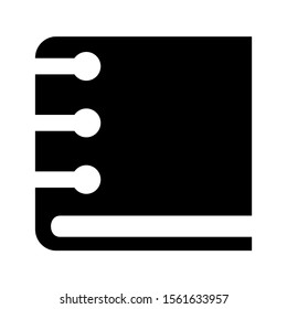 diary icon isolated sign symbol vector illustration - high quality black style vector icons

