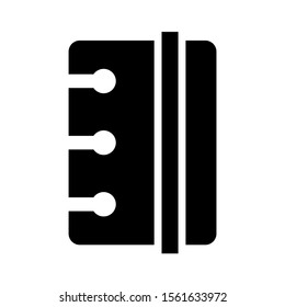 diary icon isolated sign symbol vector illustration - high quality black style vector icons
