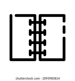 icono de diario o logotipo símbolo de signo aislado ilustración vectorial - iconos vectoriales de estilo negro de alta calidad
