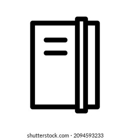 diary icon or logo isolated sign symbol vector illustration - high quality black style vector icons
