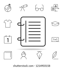 a diary icon. school icons universal set for web and mobile