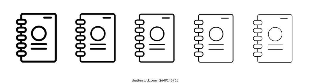 diary icon simple vector outline logo