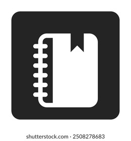 Diary Icon Stock Vector Illustration Flat Design On a Transparent Background.