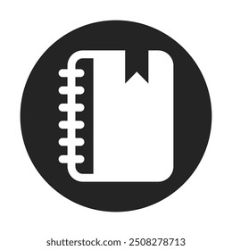 Diary Icon Stock Vector Illustration Flat Design On a Transparent Background.