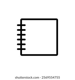 Diary icon Thin vector set