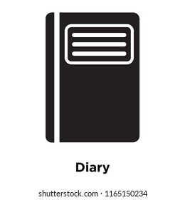 Diary icon vector isolated on white background, Diary transparent sign , vacation symbols